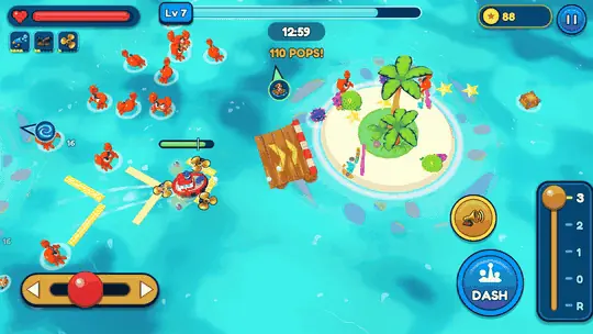 Splash Survivors: Ramp jump (first frame)
