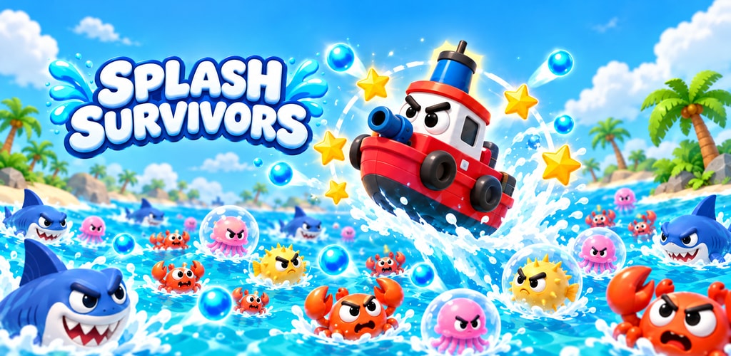 Splash Survivors: Google Play feature graphic