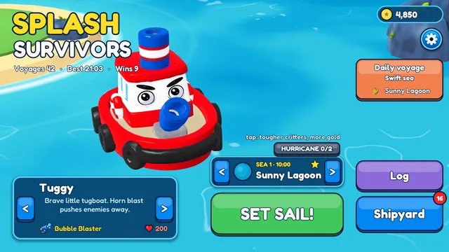 The harbour with Tuggy, the first boat